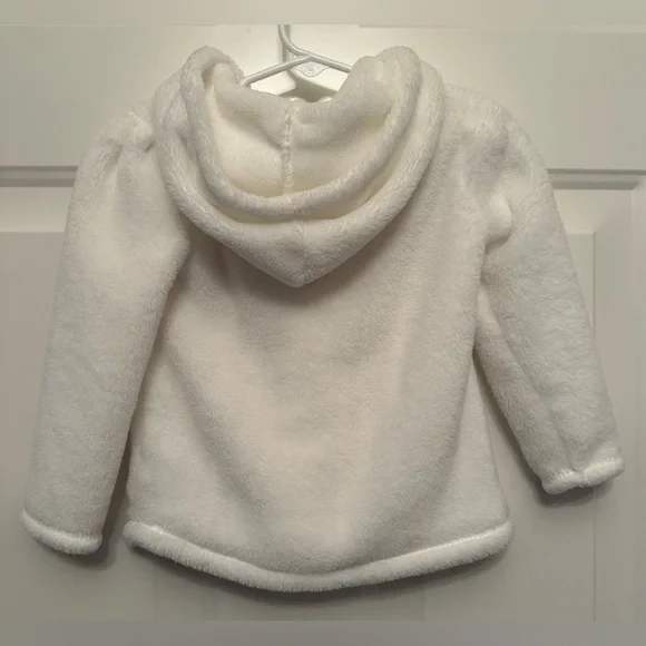 Carter’s Cozy White Fleece Pullover Hoodie (24M) – Soft, Lightweight Layer - Picture 5 of 7